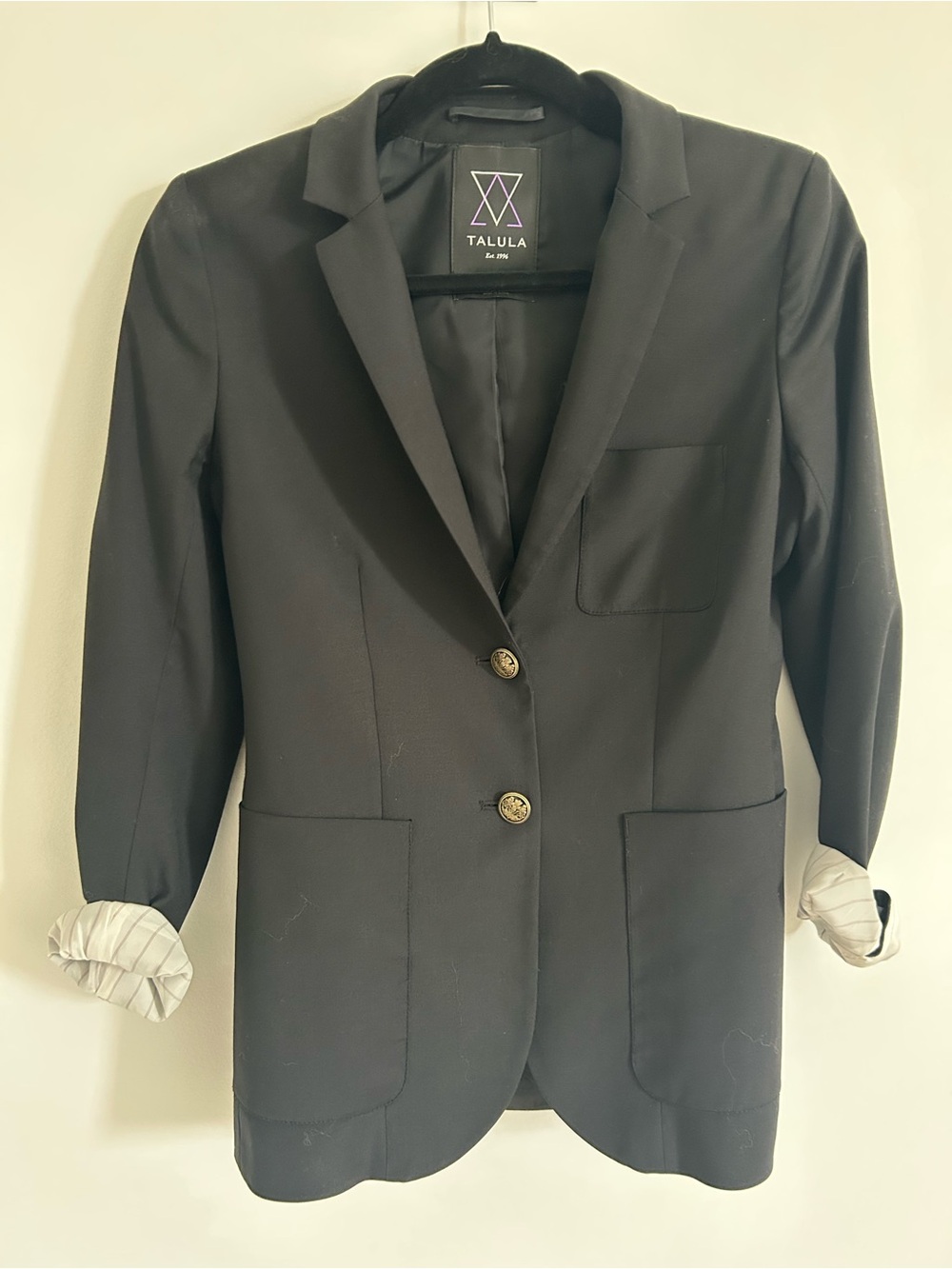 VINTAGE Talula Women's Black Tailored Blazer